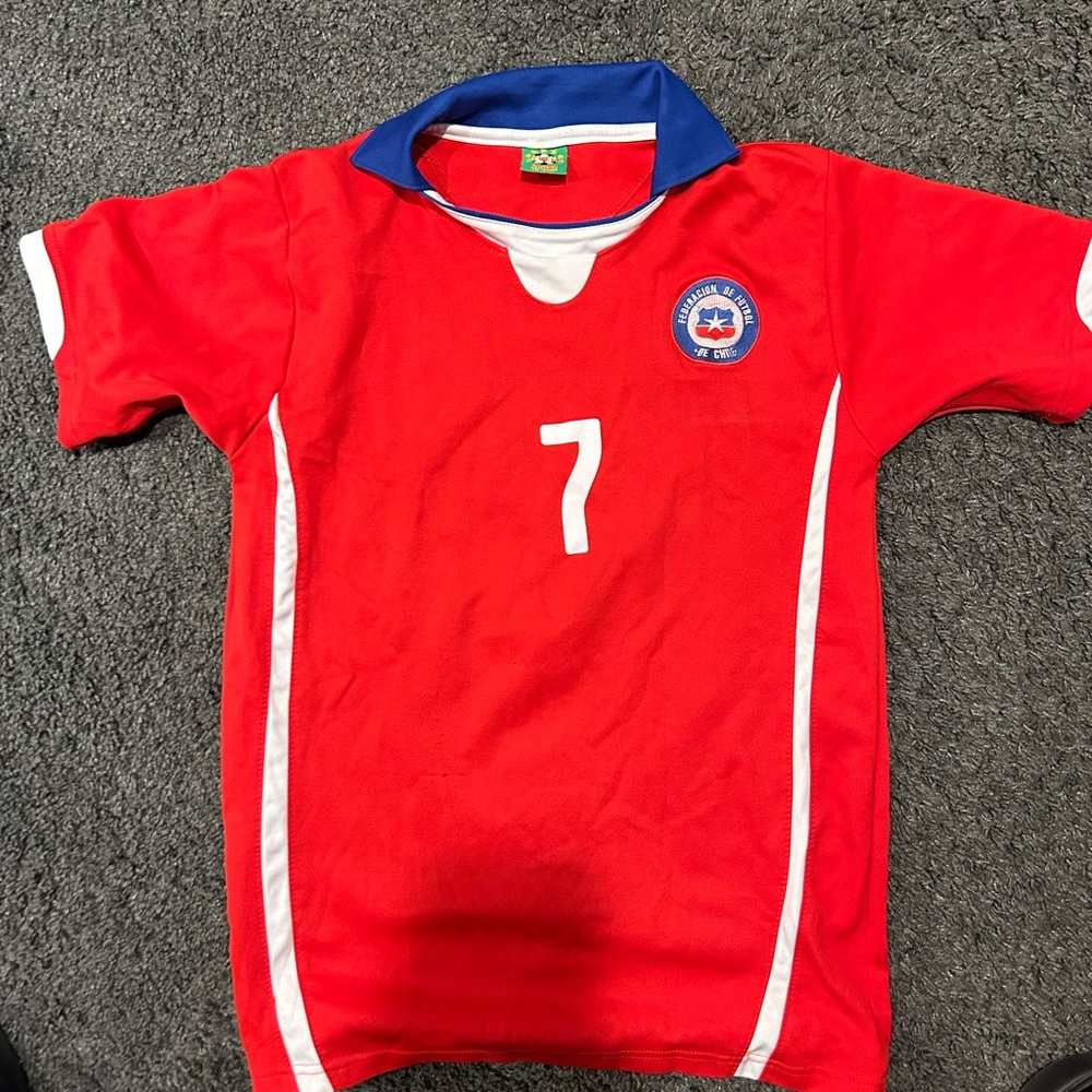 Retro Chile Copa América 2010 / 2011 Home Soccer Jersey - Alexis Sánchez #7